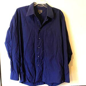 Calvin Klein Blue Button-Up Long Sleeve Shirt
